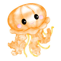 jellyfish watercolor © Je