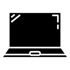 Laptop Line Icon Style