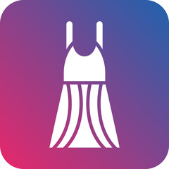 Woman Dress Icon Style