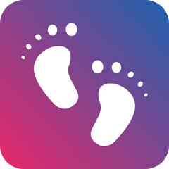 Baby Feet Icon Style