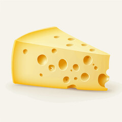 My Simple flat 2D icon sliced cheese isolated on transparent  background, vector, flat design, animation design, simple flat 2D icon, clipart