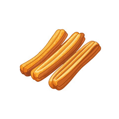 My Simple flat 2D icon churros isolated on transparent background, vector, flat design, animation design, simple flat 2D icon, clipart