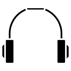 Headphone Line Icon Style