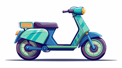 Obraz premium Electric scooter isolated on white background. eco transport. 3d rendering