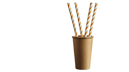 Eco-friendly paper drinking straw --ar 16:9