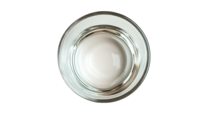 Empty glass, top view --ar 16:9