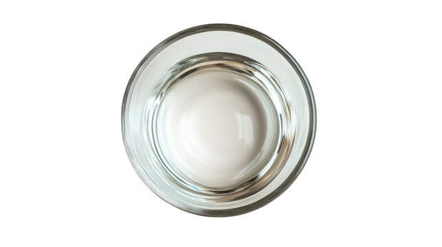 Empty glass, top view --ar 16:9