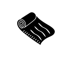 creative details yoga blanket icon vector illustration 