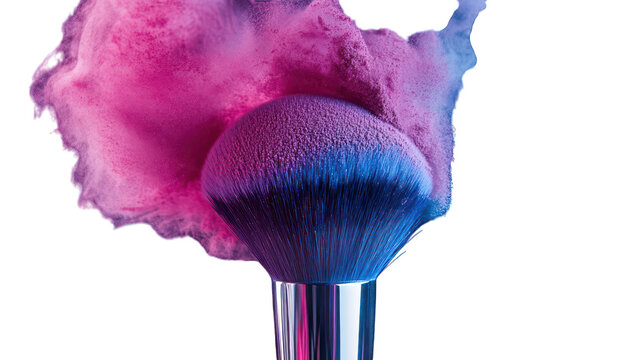 Face powder makeup brush --ar 16:9