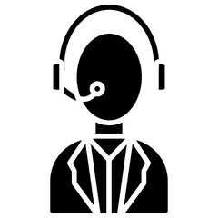 Customer Service Line Icon Style