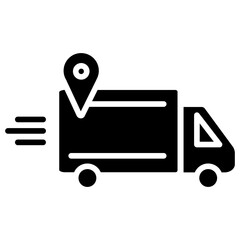 Delivery Service Line Icon Style