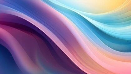 Fototapeta premium Flowing curves forming vibrant abstract geometric design