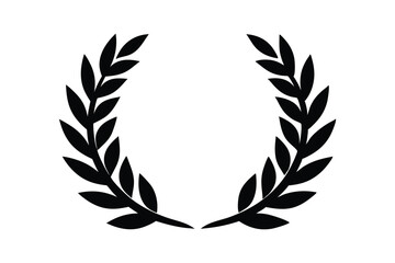 Laurel Heraldic Wreaths vector on white background