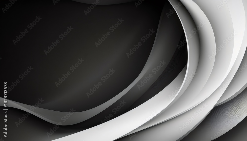 Aufkleber smooth curves and lines flowing together, creating a sense of movement and dynamism