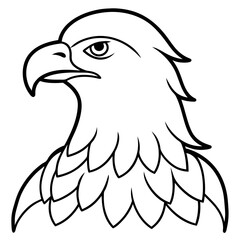 Minimalist Eagle Line Art Vector Design