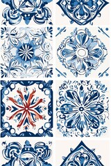 Vertical Mandala seamless pattern. Vintage decorative elements. Hand drawn tiles background.