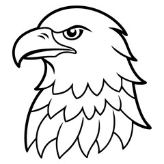 Minimalist Eagle Line Art Vector Design