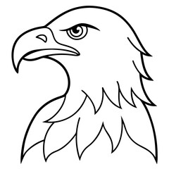 Minimalist Eagle Line Art Vector Design