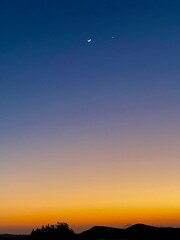 sunset over the sea