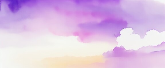 Obraz premium Abstract watercolor White and purple background