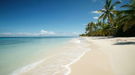 Summer beach, sand, sea. Generative AI