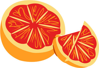  fresh juicy orange Slice