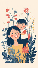 Fototapeta premium happy mother's day