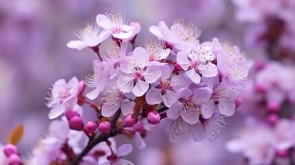 beautifull purple sakura flowers close up background wallpaper