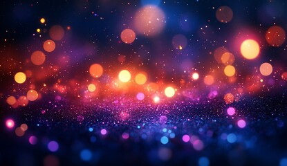 Colorful sparkling abstract light effect for holidays and festive backgrounds