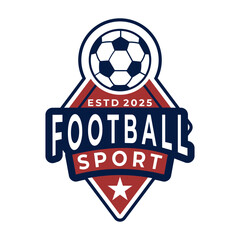 Football sport logo badge vector. Soccer Emblem logo design template