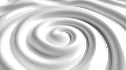 White cosmetic cream texture. Generative AI