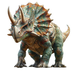 Obraz premium Majestic Triceratops Illustration