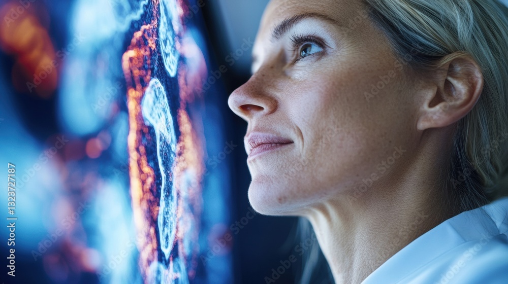 Aufkleber Neuro-Innovative Healthcare AI-Powered Genetic Visualization for Precision Medicine - Transformative Wellness Technology Empowering Professional Research