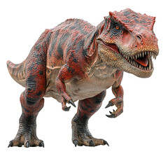 Fierce Red Tyrannosaurus Rex Illustration