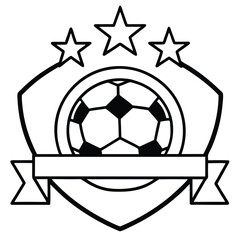 Obraz premium Soccer day vector illustration icon elements symbols