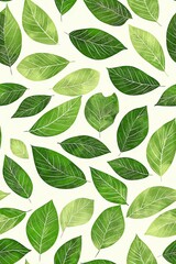 Fototapeta premium Vertical Summer leaf fashion style. Spring floral seamless pattern.