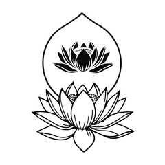 Obraz premium Lotus flowers design logo template vector image (3).eps