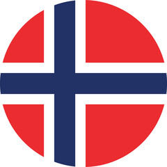 Fototapeta premium norway flag button