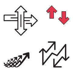 Versatile icon design collection for social media and websites