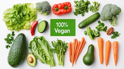 Vibrant Vegan Still Life: Fresh Vegetables for a Healthy Diet