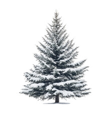 Fototapeta premium Snow Covered Christmas Tree