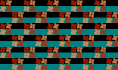 green blue gray strip, seamless geometric pattern, seamless pattern, geometric pattern. Geometric grid texture with plus cross grid sign. Chic mosaic block, turbine square, horizontal row