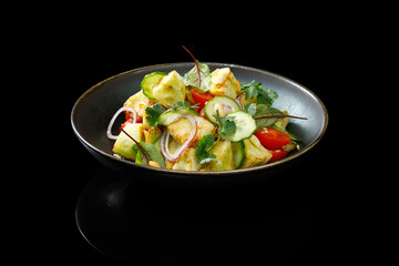 Grilled eggplant salad