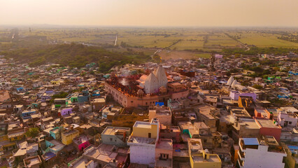ariel shot of Rural, Nandagan uttarpradesh landscape