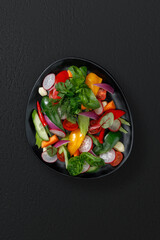 fresh vegetables on a plate