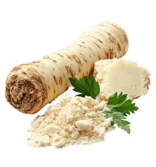 Fototapeta premium Horseradish Root, Prepared and Ground