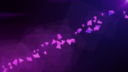purple floating crystals with gradient backgrounds and 3d cubes background