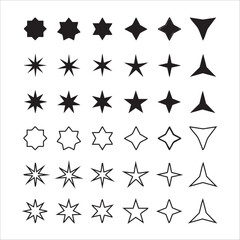 Minimalist Shape Icons for Modern UI/UX Design