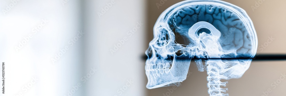 Aufkleber Futuristic Neurotech X-Ray Precision Medical Imaging Breakthrough in AI-Enhanced Diagnostic Visualization for Cutting-Edge Healthcare Innovation
