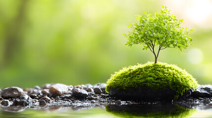 Promoting environmental awareness month nature conservation green spaces outdoors close-up